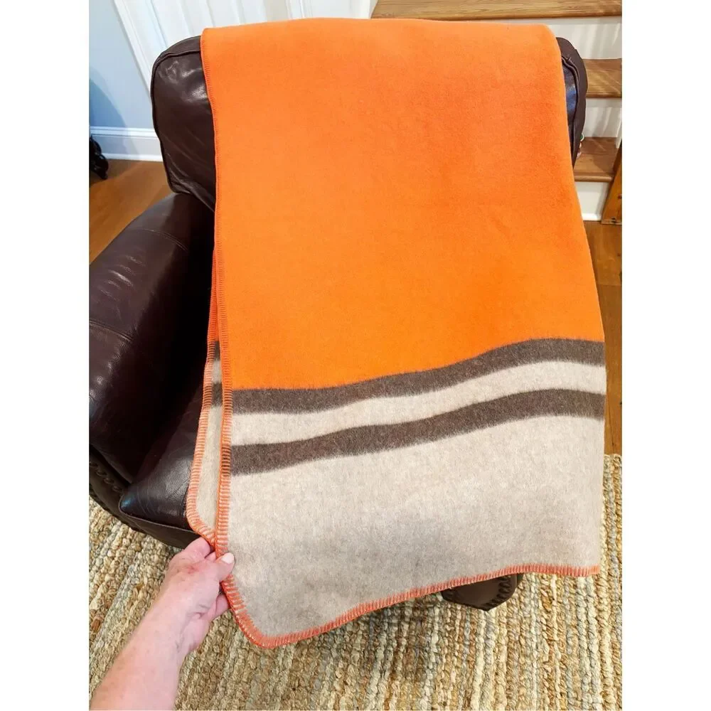 Alicia Adams Alpaca Aspen Blanket Orange Equestrian $795.00